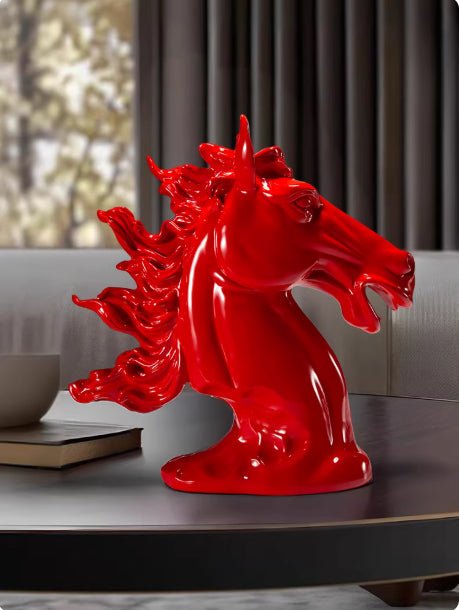 Ornement Cheval Succès pour salon et bureau — Décor de maison et cadeau ami chic - IVOIRART.COM