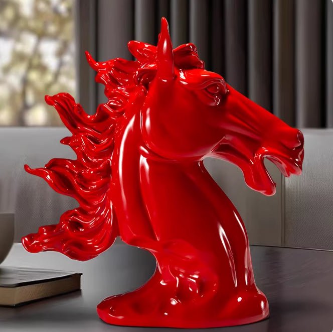 Ornement Cheval Succès pour salon et bureau — Décor de maison et cadeau ami chic - IVOIRART.COM