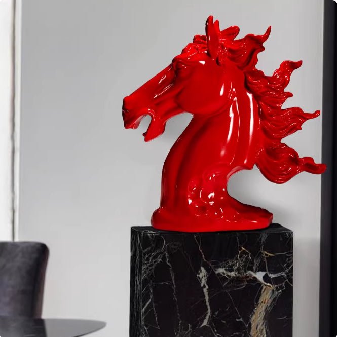 Ornement Cheval Succès pour salon et bureau — Décor de maison et cadeau ami chic - IVOIRART.COM