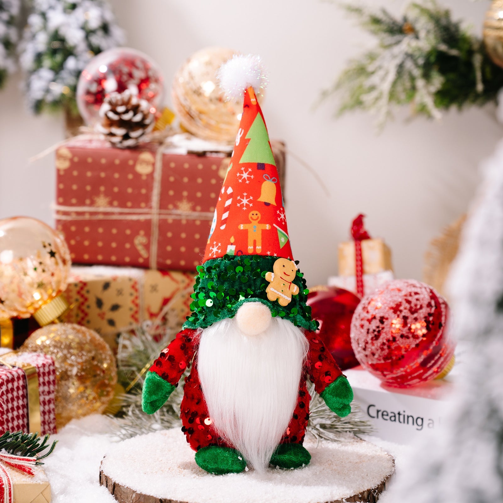 Ornement de poupée décorative sans visage en tissu pour Noël, décorations festives - IVOIRART.COM