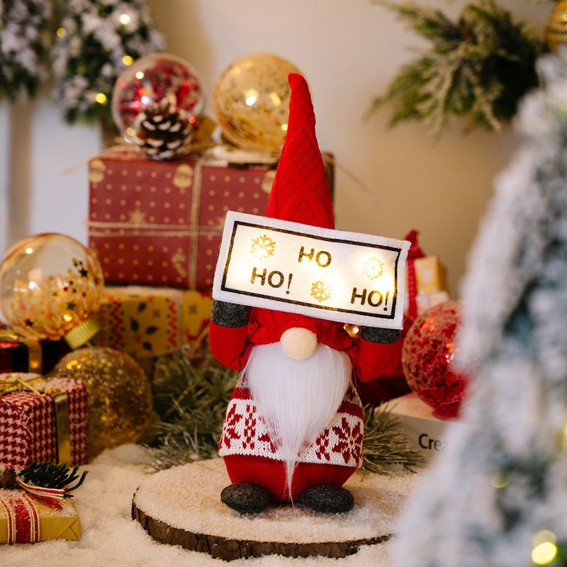 Ornement de poupée décorative sans visage en tissu pour Noël, décorations festives - IVOIRART.COM