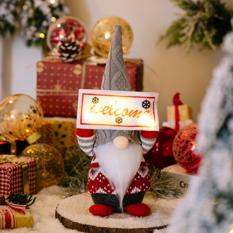 Ornement de poupée décorative sans visage en tissu pour Noël, décorations festives - IVOIRART.COM