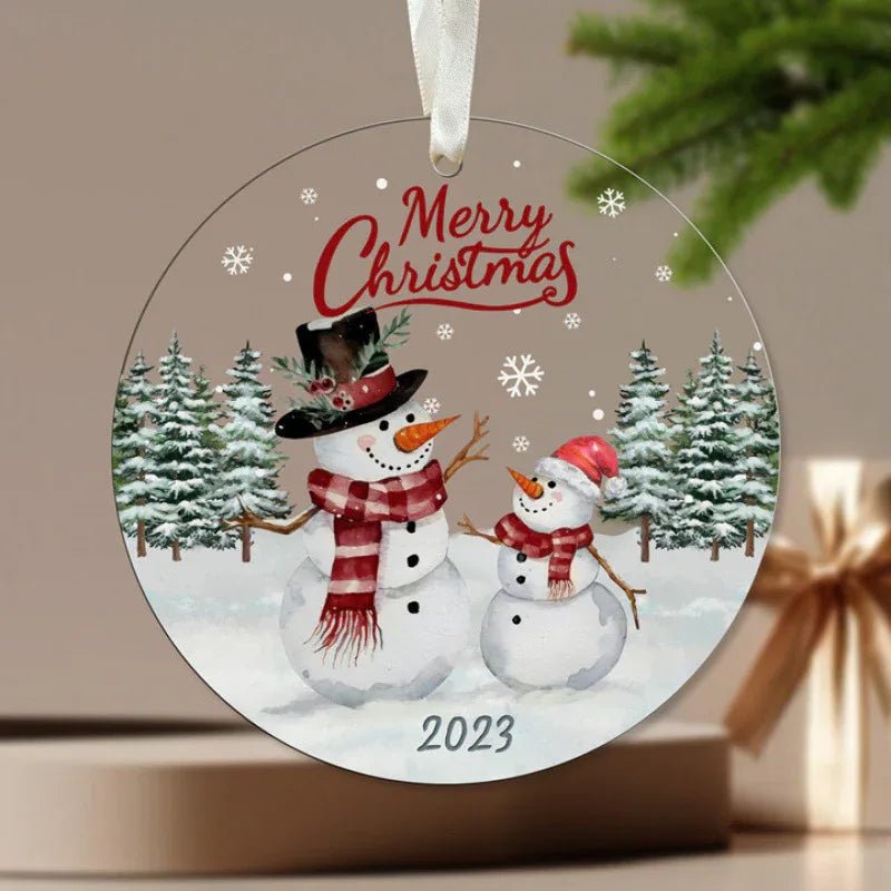 Ornement de Sapin de Noël Élégant en Acrylique – Décoration Festive Unique - IVOIRART.COM