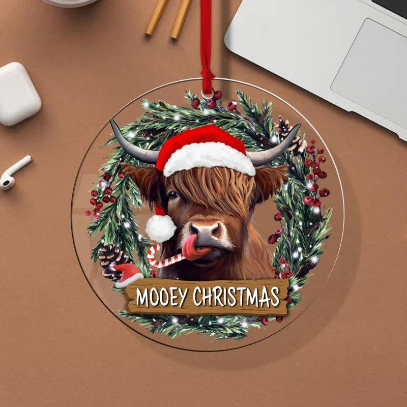 Ornement de Sapin de Noël Élégant en Acrylique – Décoration Festive Unique - IVOIRART.COM