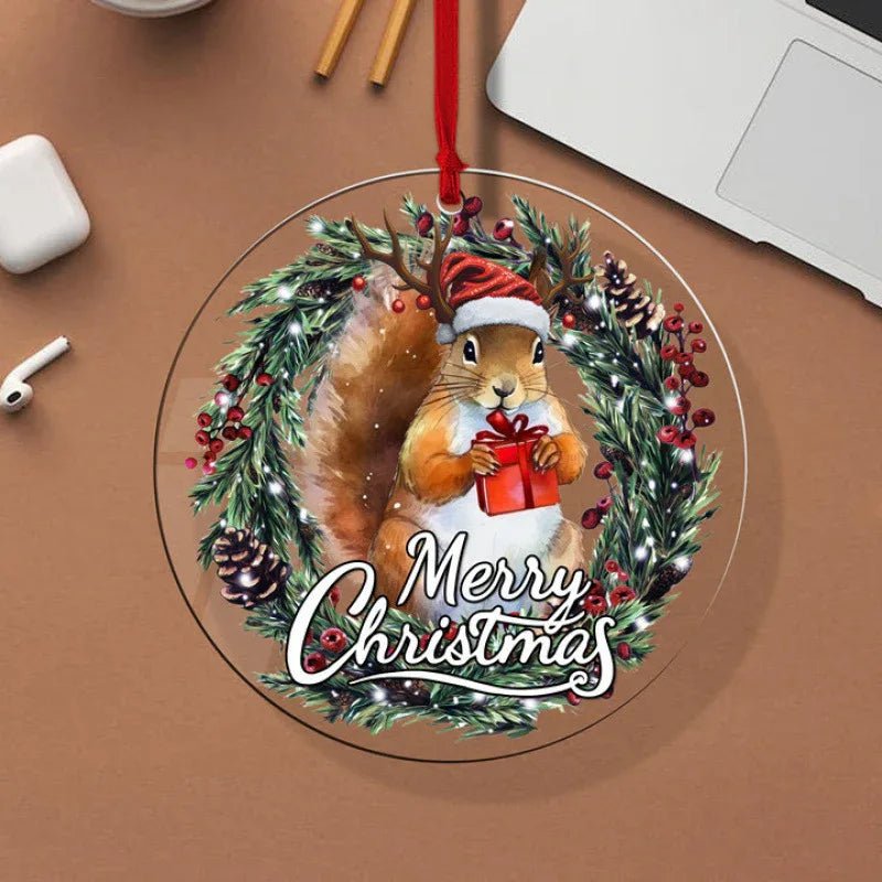 Ornement de Sapin de Noël Élégant en Acrylique – Décoration Festive Unique - IVOIRART.COM