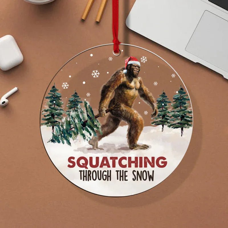 Ornement de Sapin de Noël Élégant en Acrylique – Décoration Festive Unique - IVOIRART.COM