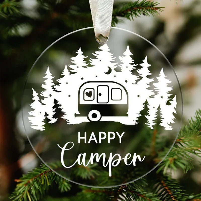 Ornement de Sapin de Noël Élégant en Acrylique – Décoration Festive Unique - IVOIRART.COM