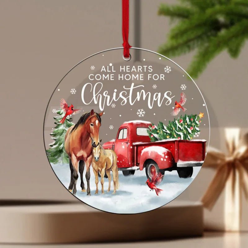 Ornement de Sapin de Noël Élégant en Acrylique – Décoration Festive Unique - IVOIRART.COM