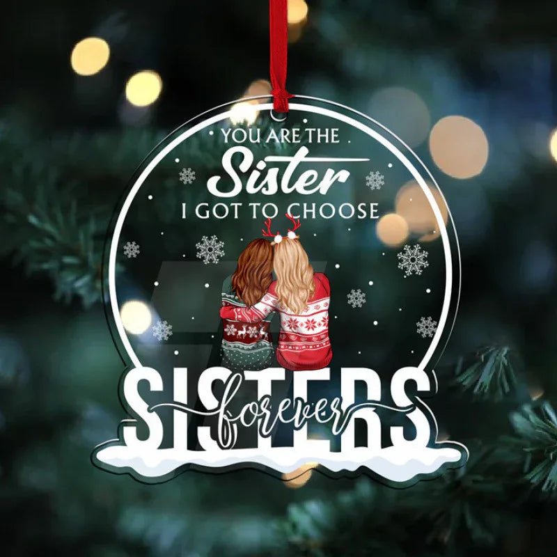 Ornement de Sapin de Noël Élégant en Acrylique – Décoration Festive Unique - IVOIRART.COM