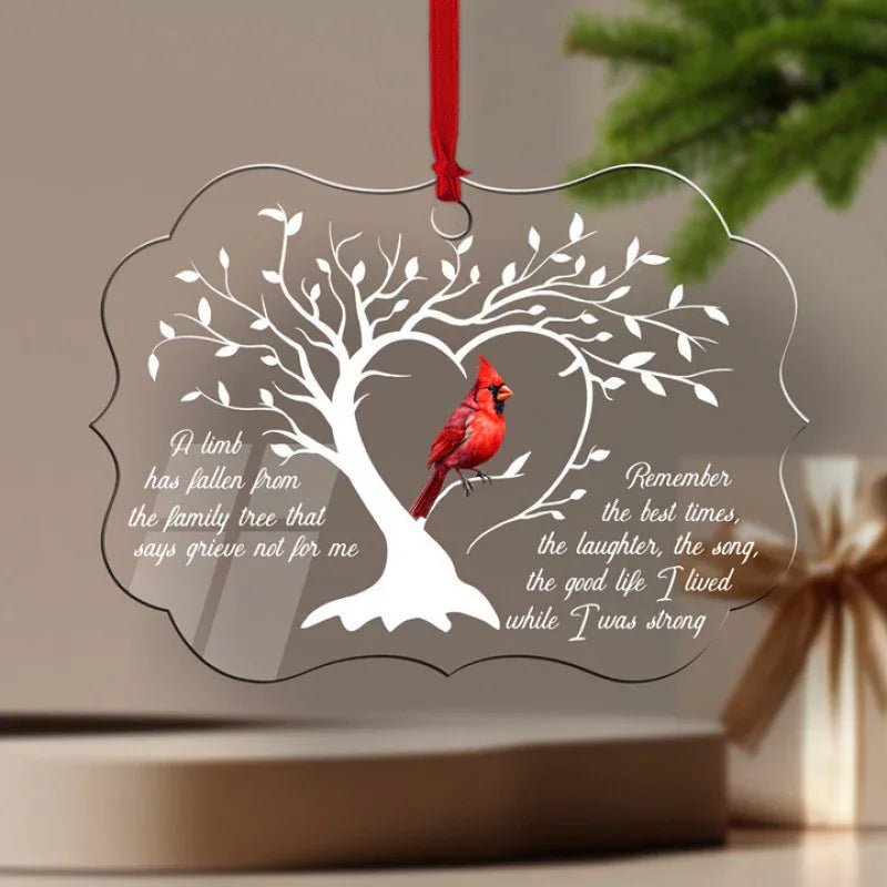Ornement de Sapin de Noël Élégant en Acrylique – Décoration Festive Unique - IVOIRART.COM