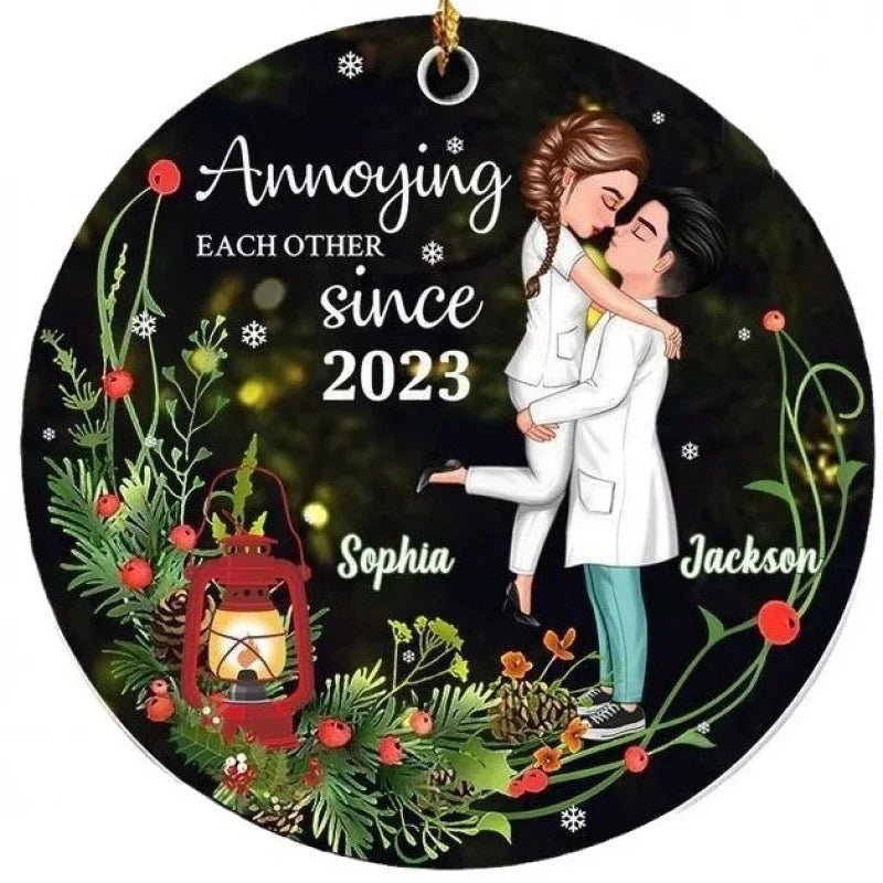 Ornement de Sapin de Noël Élégant en Acrylique – Décoration Festive Unique - IVOIRART.COM