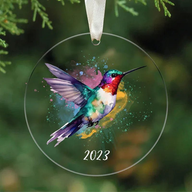 Ornement de Sapin de Noël Élégant en Acrylique – Décoration Festive Unique - IVOIRART.COM