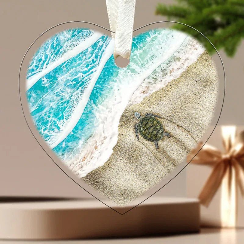 Ornement de Sapin de Noël Élégant en Acrylique – Décoration Festive Unique - IVOIRART.COM