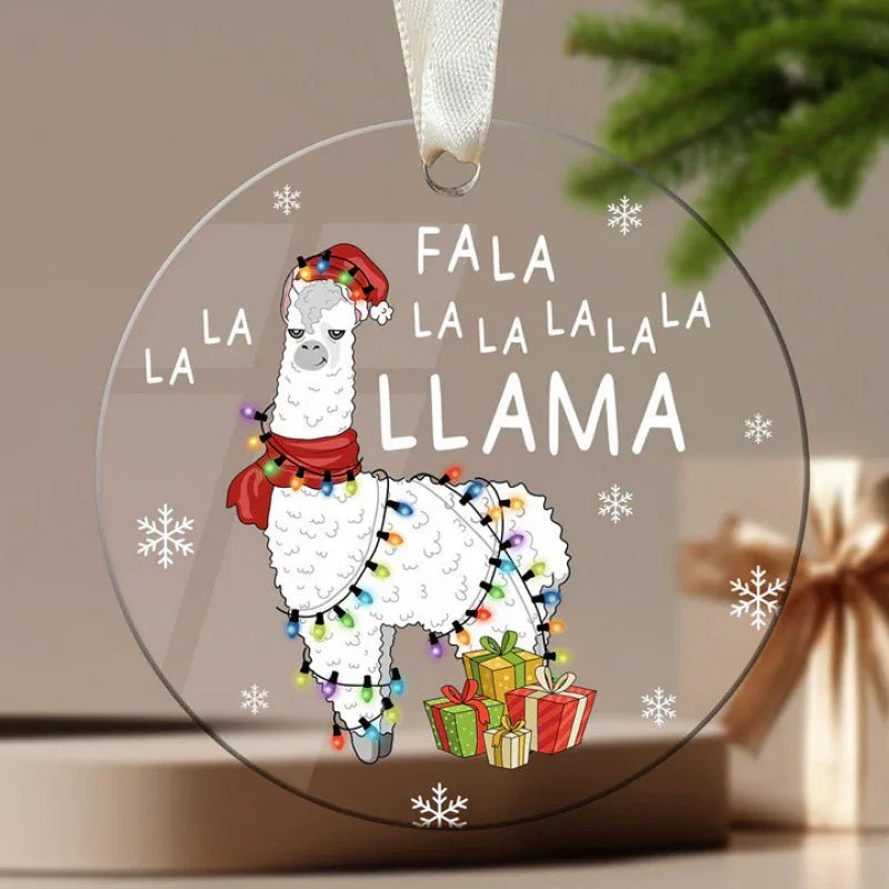 Ornement de Sapin de Noël Élégant en Acrylique – Décoration Festive Unique - IVOIRART.COM