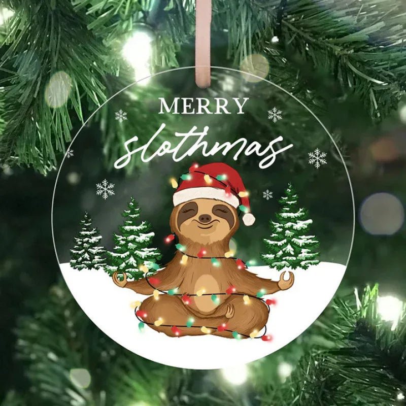 Ornement de Sapin de Noël Élégant en Acrylique – Décoration Festive Unique - IVOIRART.COM