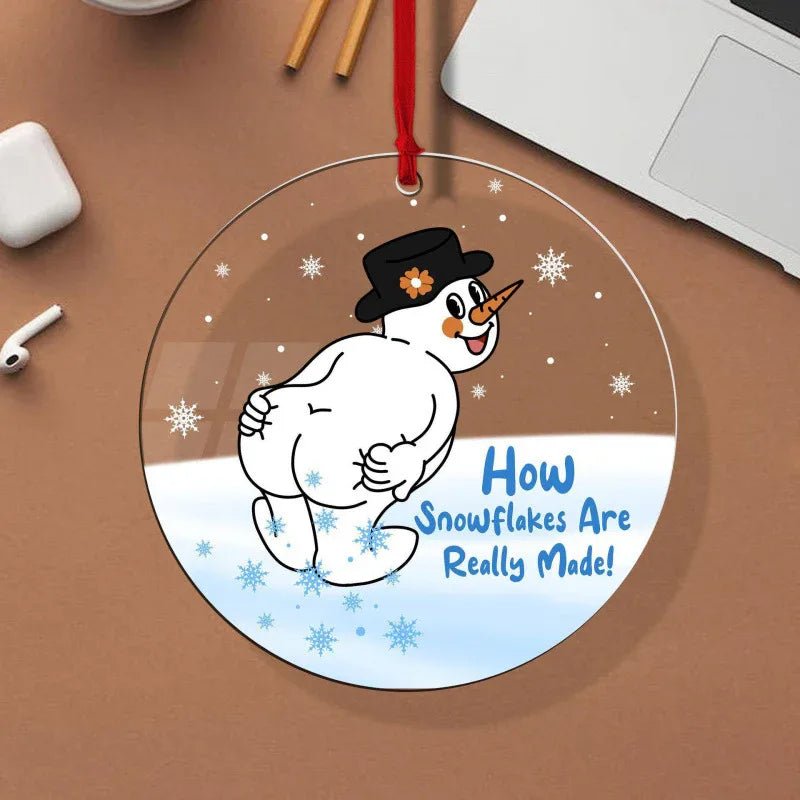 Ornement de Sapin de Noël Élégant en Acrylique – Décoration Festive Unique - IVOIRART.COM