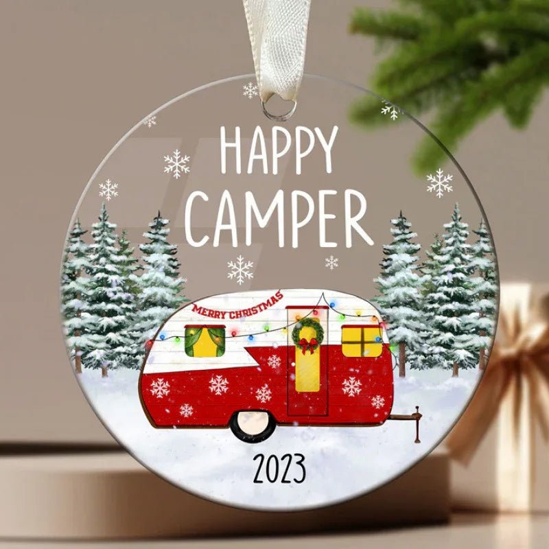 Ornement de Sapin de Noël Élégant en Acrylique – Décoration Festive Unique - IVOIRART.COM