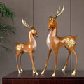 Ornements de Cerfs en Laiton Pur aux Neuf Couleurs, Grandeur Variée, Art Chinois - IVOIRART.COM