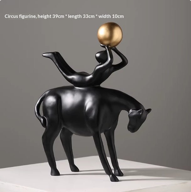 Ornements déco moderne luxe léger — art pour salon, figurines abstraites design! - IVOIRART.COM