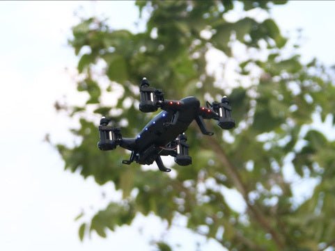 OTRC FY602 Voiture Drone Route Aérienne RC 2-en-1 Quadcoptère RC 2,4G 6-Axes 4CH Hélicoptère Caméra HD Haute Vitesse 4WD - IVOIRART.COM