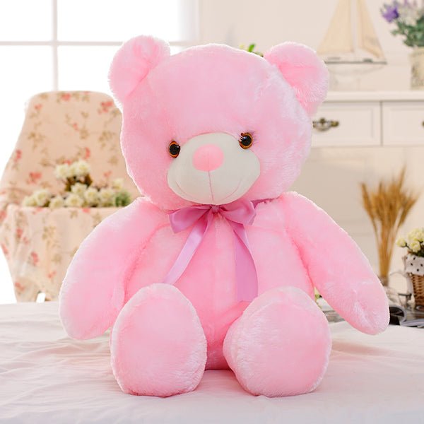 Ours en Peluche Éclairé LED Créatif Multicolore Lumineux Cadeau de Noël - IVOIRART.COM