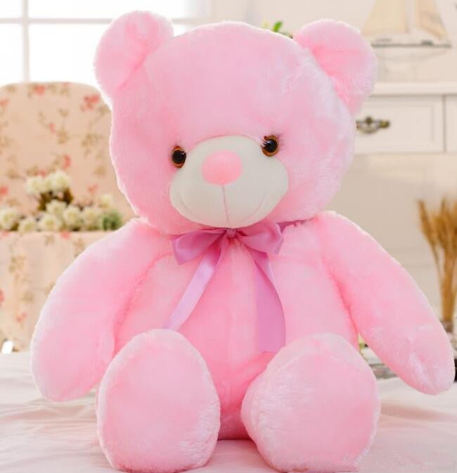 Ours en Peluche Lumineux Coloré avec LED - Peluche Décorative et Réconfortante - IVOIRART.COM