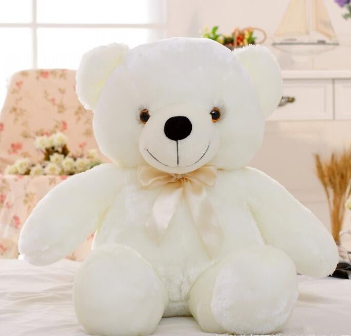 Ours en Peluche Lumineux Coloré avec LED - Peluche Décorative et Réconfortante - IVOIRART.COM
