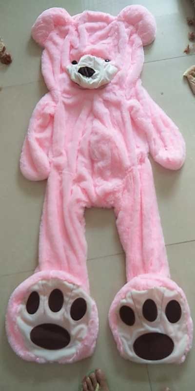 Ourson Géant en Peluche avec Coquille en Cuir Ultra Doux et XXL - IVOIRART.COM