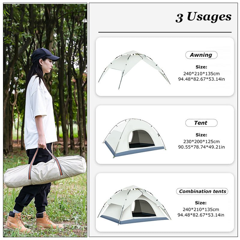 Outdoor Portable Camping Fully Automatic Quick-opening Tent - IVOIRART.COM