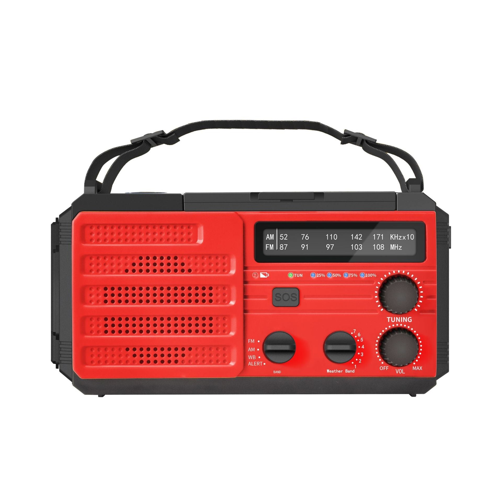 Outdoor Solar Powered Hand Cranked Emergency Radio - IVOIRART.COM