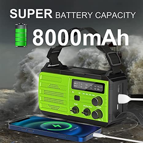 Outdoor Solar Powered Hand Cranked Emergency Radio - IVOIRART.COM