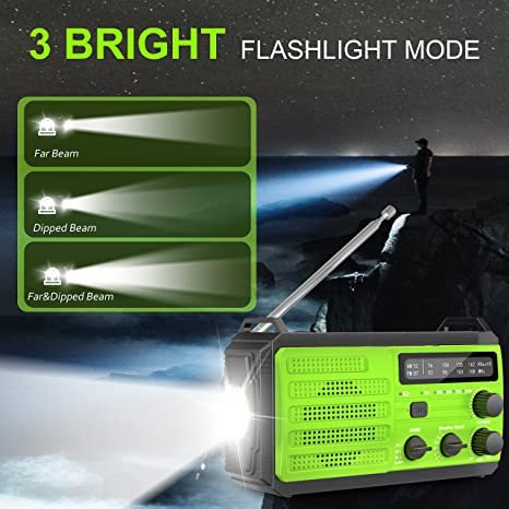 Outdoor Solar Powered Hand Cranked Emergency Radio - IVOIRART.COM