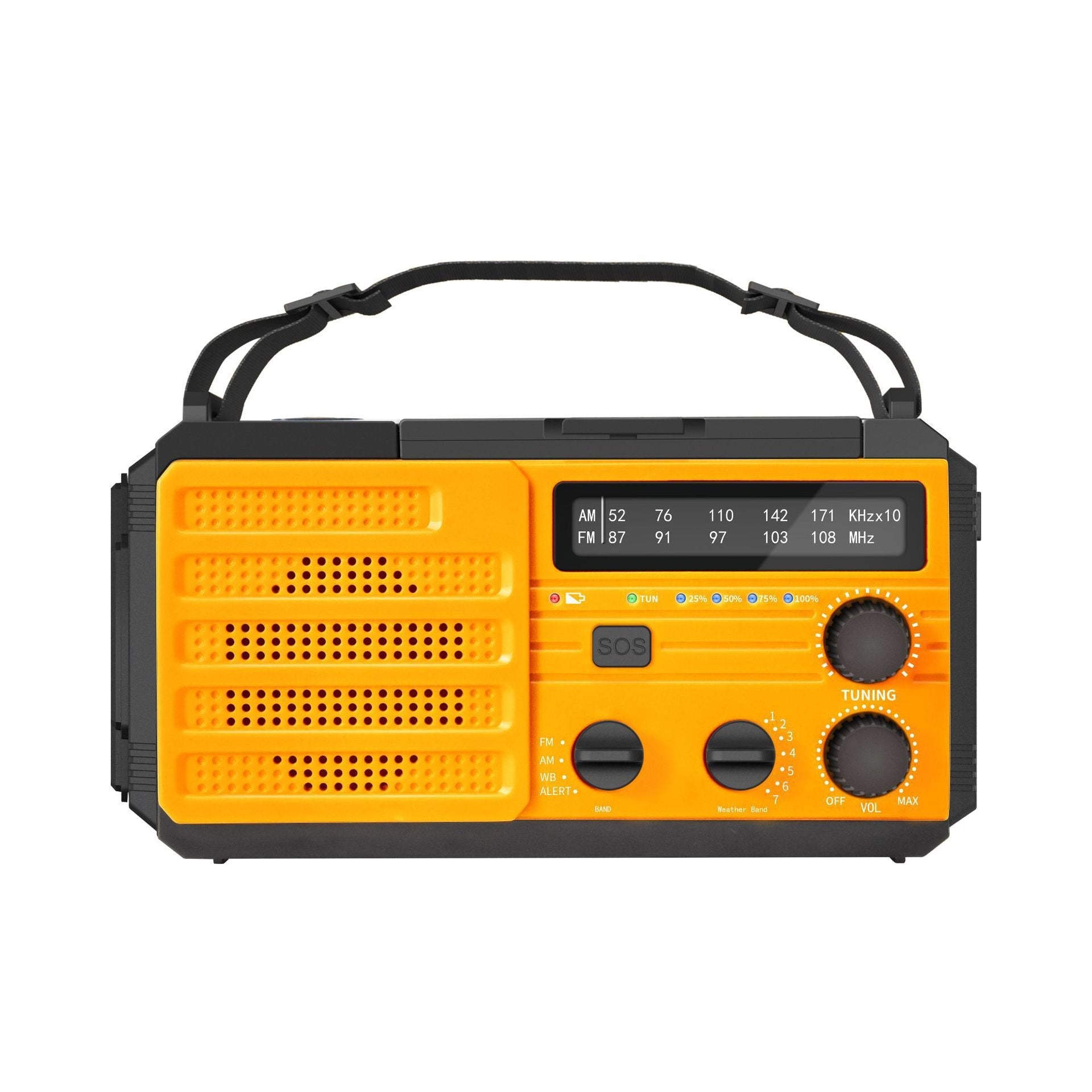 Outdoor Solar Powered Hand Cranked Emergency Radio - IVOIRART.COM