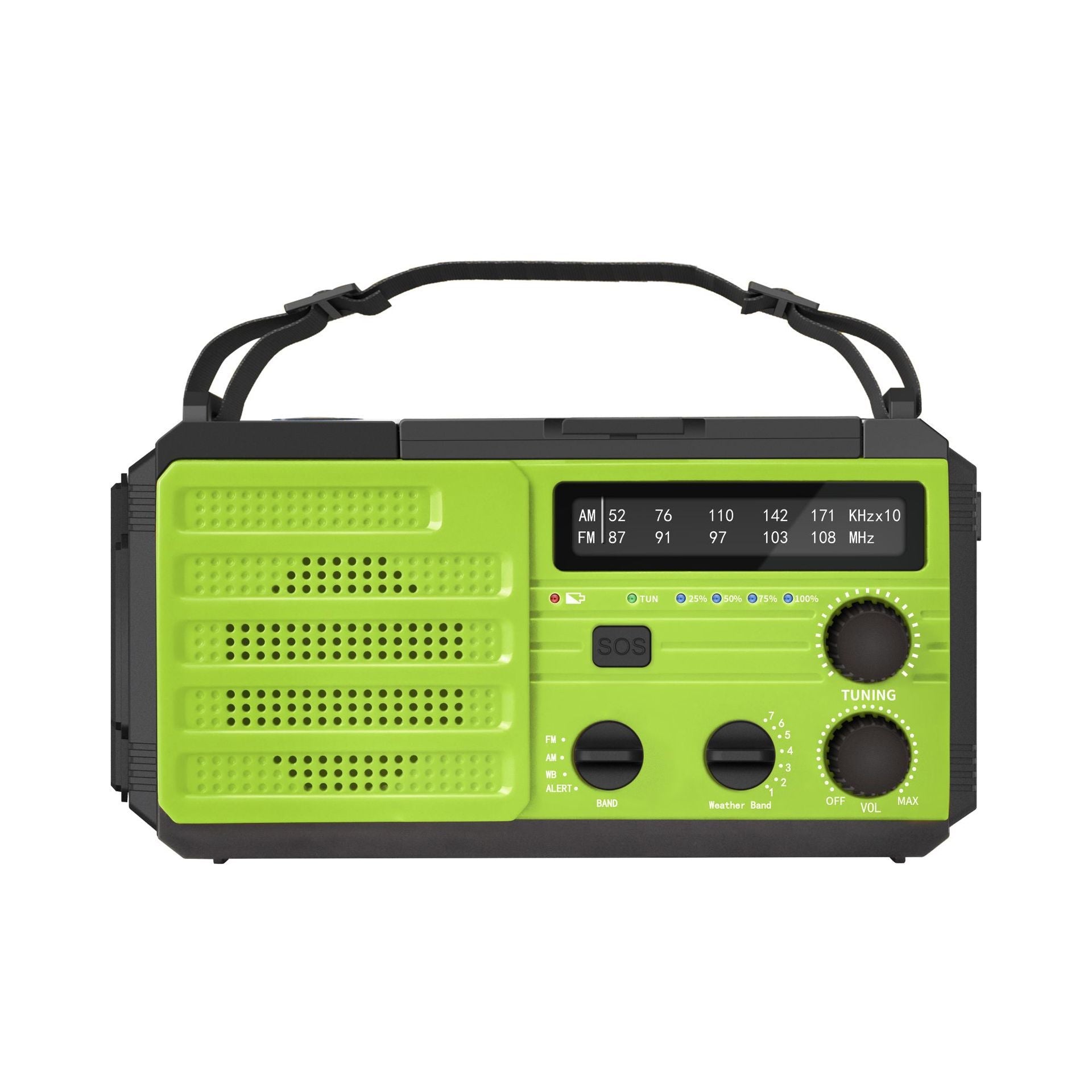 Outdoor Solar Powered Hand Cranked Emergency Radio - IVOIRART.COM