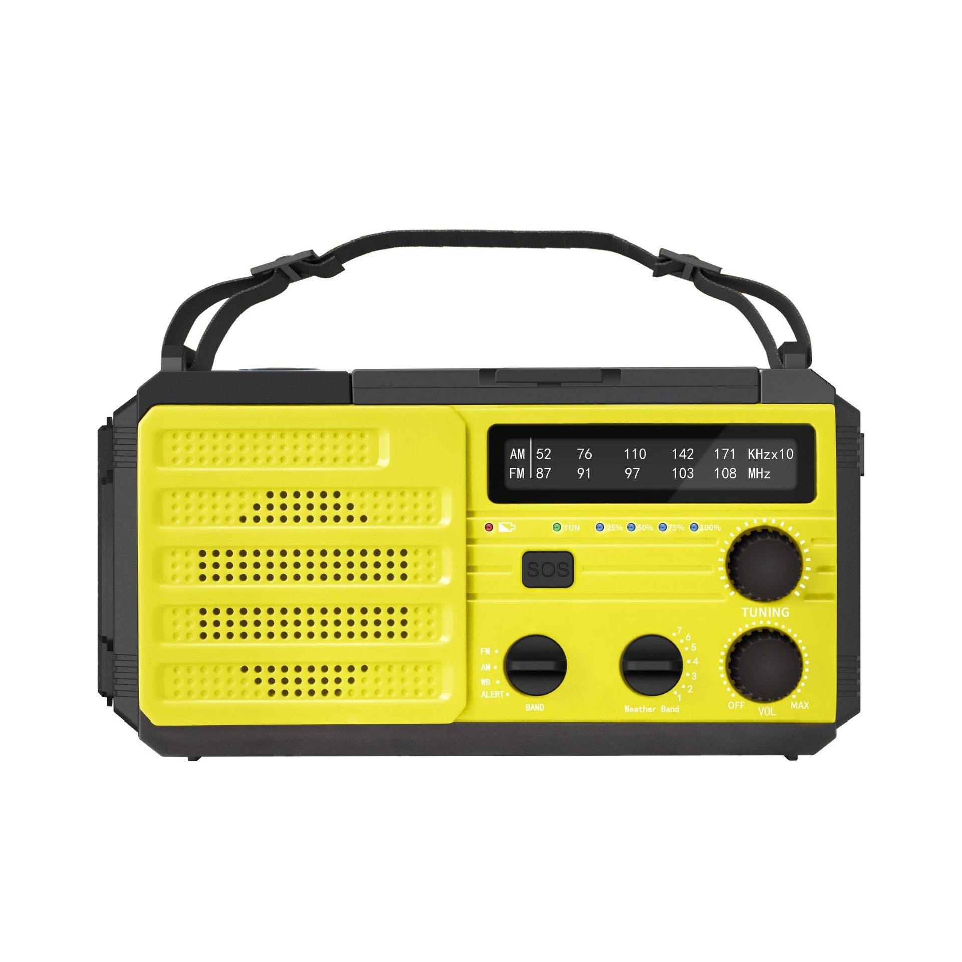 Outdoor Solar Powered Hand Cranked Emergency Radio - IVOIRART.COM