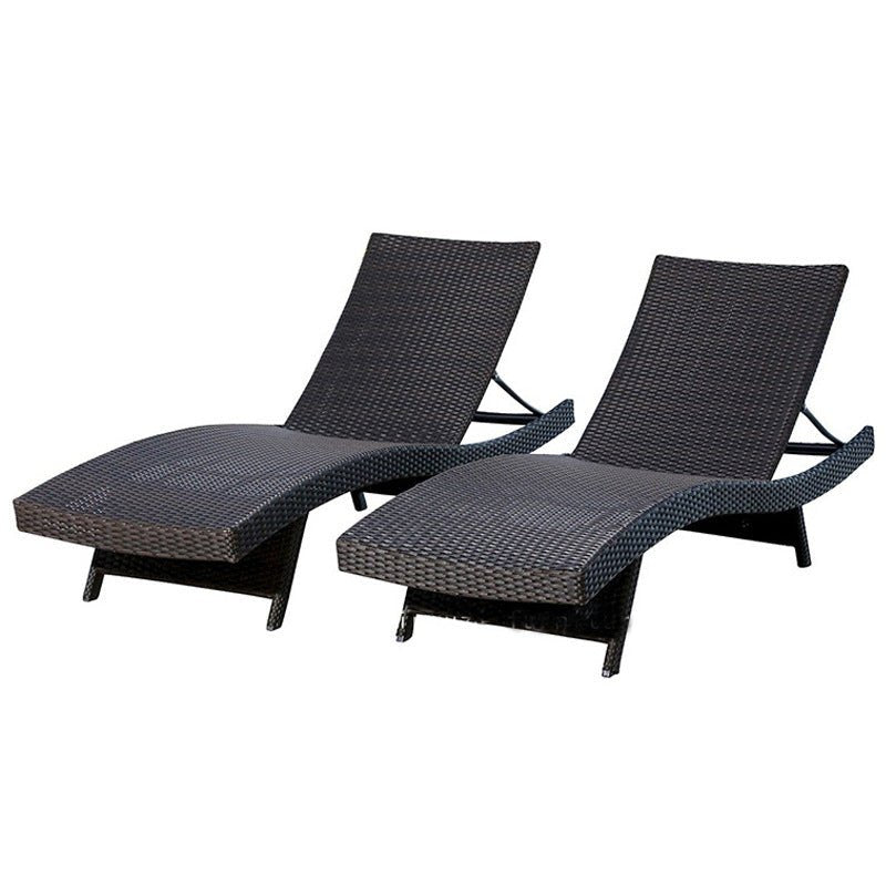Outdoor Swimming Pool Hot Spring Bath Courtyard Leisure Rattan Deck Chair - IVOIRART.COM