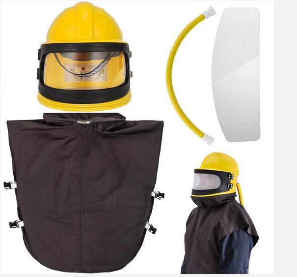 Oxygen-Supply Sandblasting Helmet, Thermostat, One-Piece Sandblasting Helmet - IVOIRART.COM