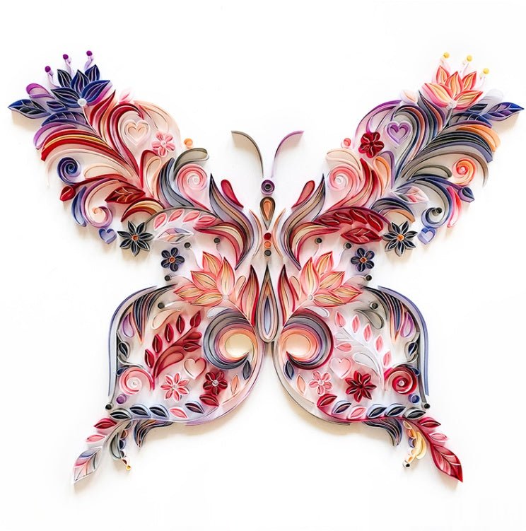 Pack Matériel Illustration Papillon 50 cm (20 pouces) pour Quilling Artistique - IVOIRART.COM