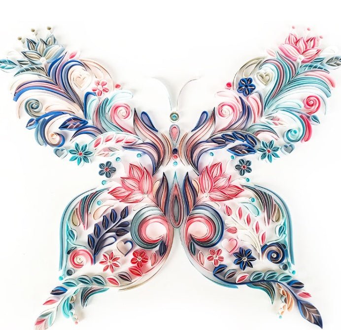 Pack Matériel Illustration Papillon 50 cm (20 pouces) pour Quilling Artistique - IVOIRART.COM