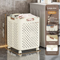 Panier à linge pliant pour maison et salon — rangement pratique en PP moyen blanc - IVOIRART.COM