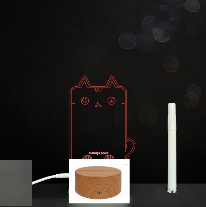 Panneau d'Écriture 3D en Acrylique avec Message Lumineux LED Multicolore - IVOIRART.COM