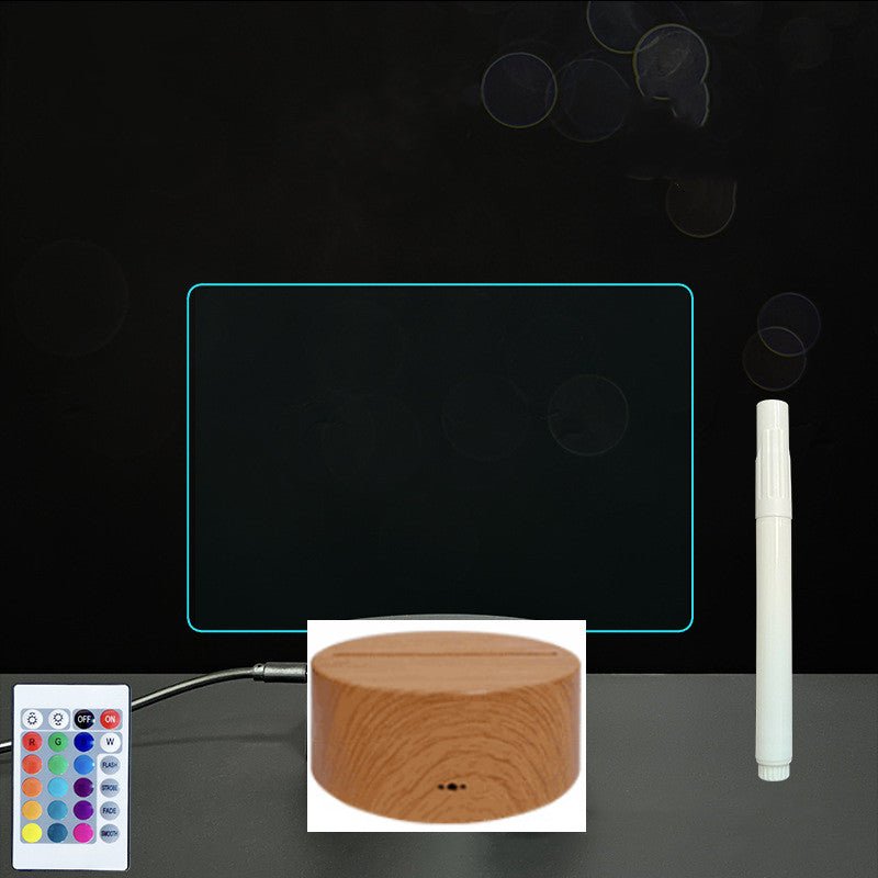 Panneau d'Écriture 3D en Acrylique avec Message Lumineux LED Multicolore - IVOIRART.COM