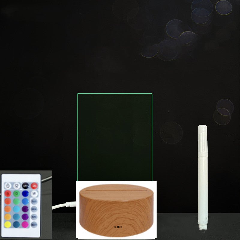 Panneau d'Écriture 3D en Acrylique avec Message Lumineux LED Multicolore - IVOIRART.COM