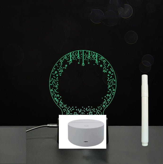 Panneau d'Écriture 3D en Acrylique avec Message Lumineux LED Multicolore - IVOIRART.COM