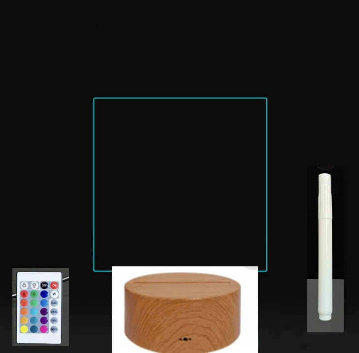 Panneau d'Écriture 3D en Acrylique avec Message Lumineux LED Multicolore - IVOIRART.COM
