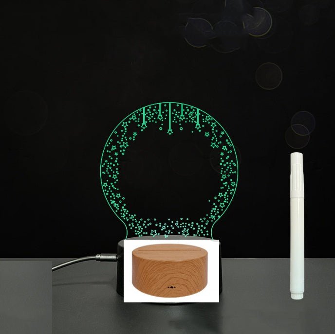 Panneau d'Écriture 3D en Acrylique avec Message Lumineux LED Multicolore - IVOIRART.COM