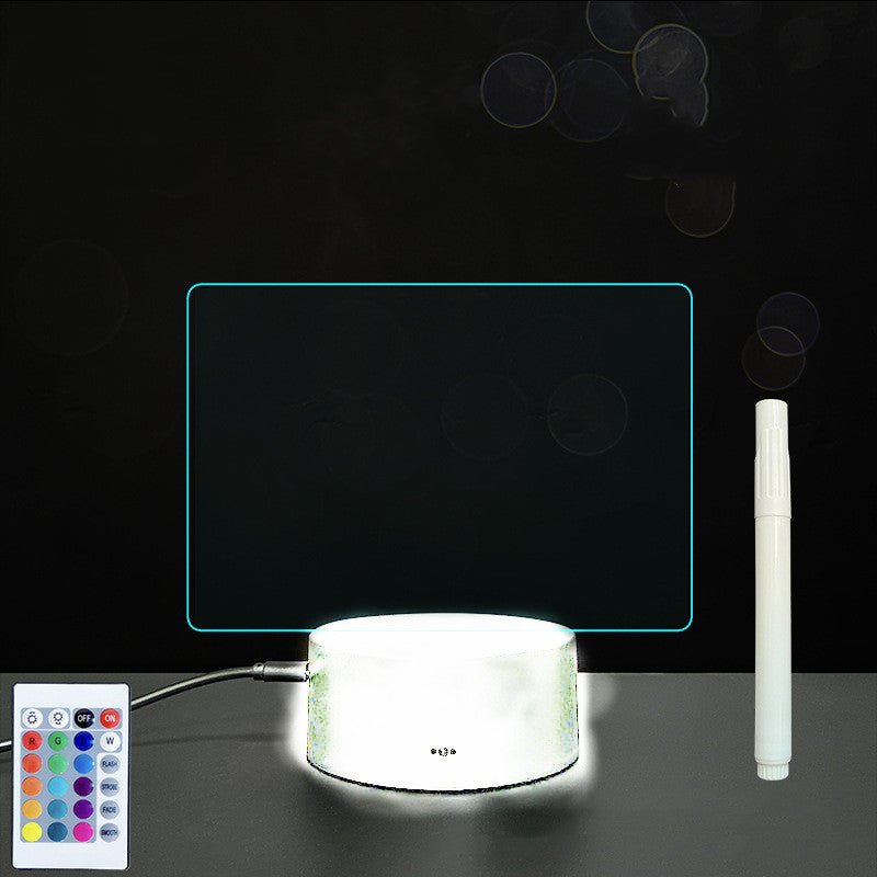 Panneau d'Écriture 3D en Acrylique avec Message Lumineux LED Multicolore - IVOIRART.COM