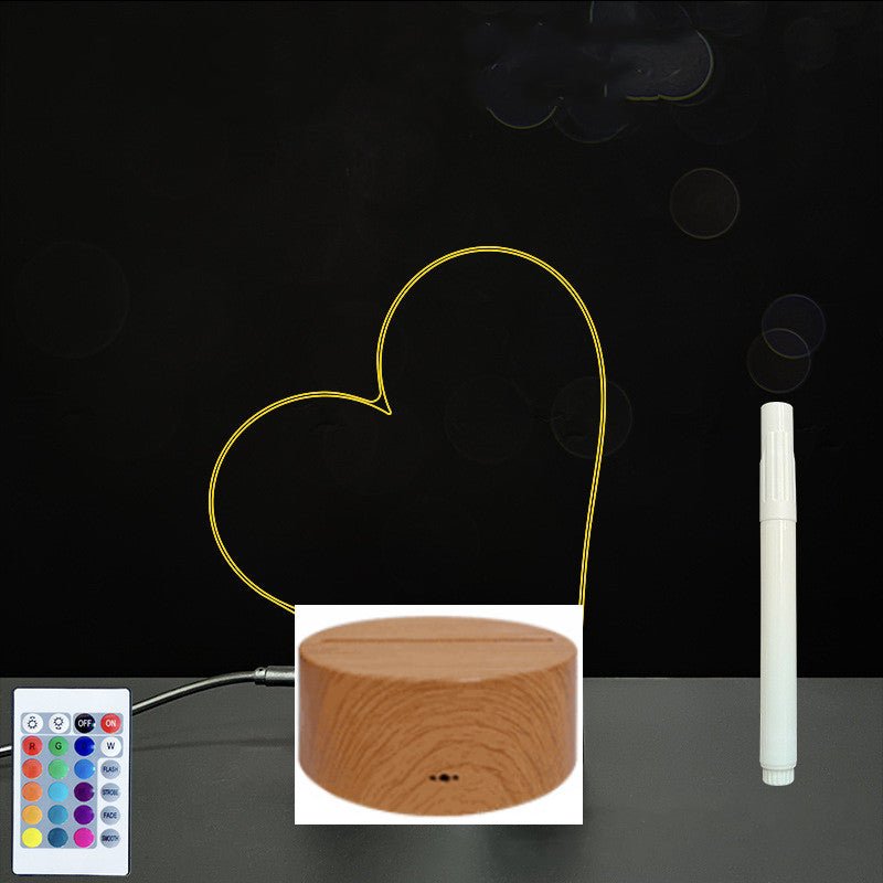 Panneau d'Écriture 3D en Acrylique avec Message Lumineux LED Multicolore - IVOIRART.COM