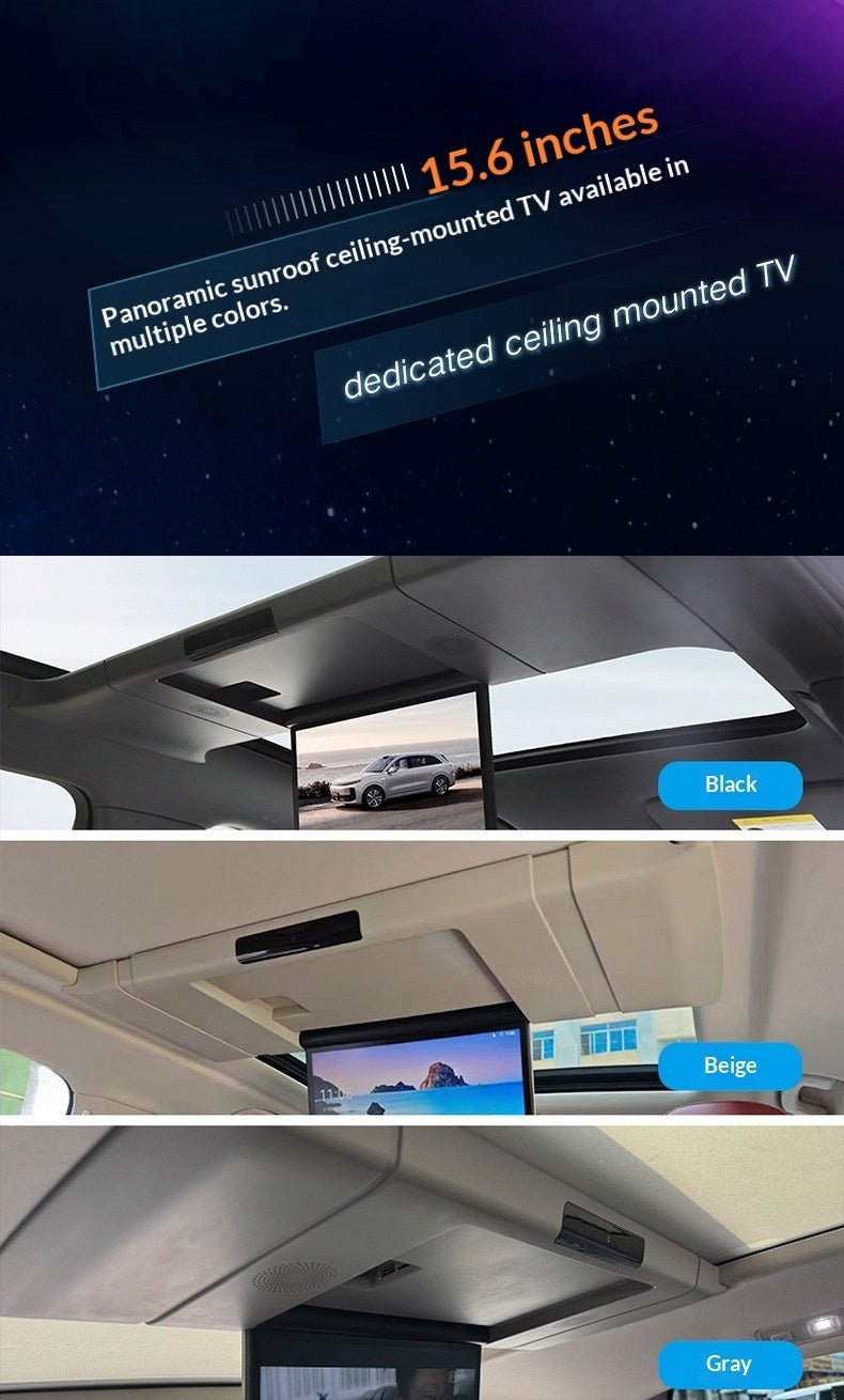 Panoramic Sunroof Roof-mounted TV Car Display - IVOIRART.COM