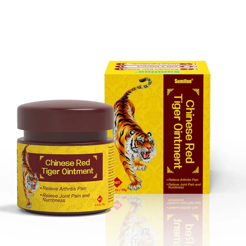 Pansement chinois rouge tigre revitalisant la circulation sanguine et crème antidouleur fièvre - IVOIRART.COM